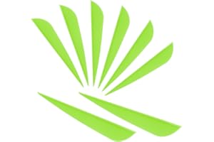 Letszhu Arrows Vanes 4 Inch Plastic Feather Fletching for DIY Archery Arrows 50 Pack…