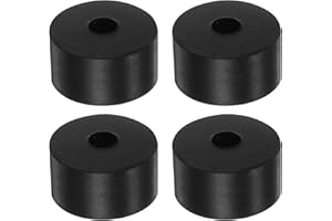 HARFINGTON 4pcs Rubber Spacer 2 Inch OD 0.47 Inch ID 1.2 Inch Thick Neoprene Round Anti Vibration Isolation Pads Isolator Rub