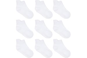 Zaples Baby Non Slip Grip Ankle Socks with Non Skid Soles for Infants Toddlers Kids Boys Girls