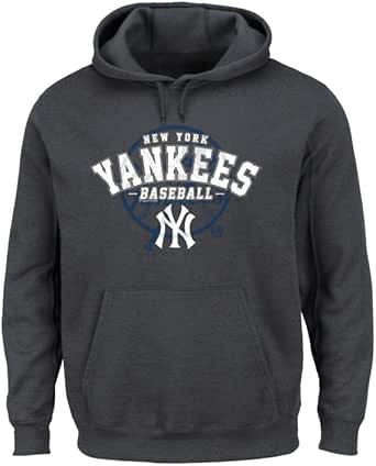 Amazon.com : MLB New York Yankees Men's 59X Fleece Sweatshirt, Charcoal Heather, Large : Clothing