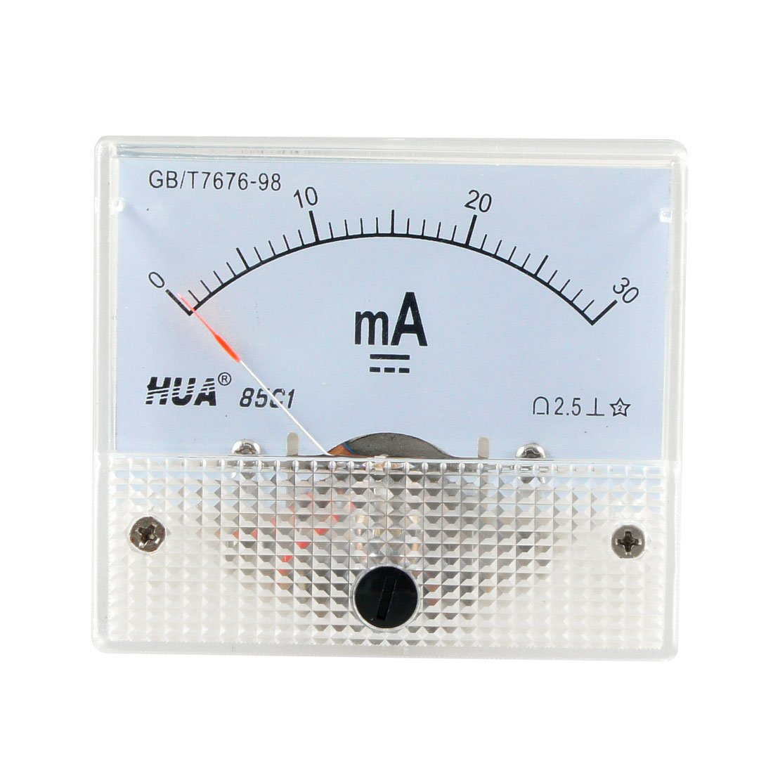 Sourcingmap DC 0-30mA Analog Current Panel Without Pulse Meter Ammeter 85C1 30MA Grey White