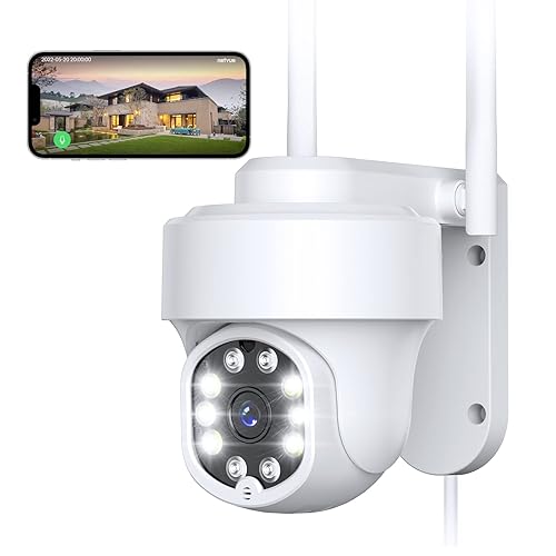 NETVUE Outdoor Security Camera- 1080P Pan-Tilt 360° Surveillance
