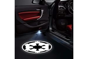 BEBOYS Fit Star Wars Car Door Lights Logo Projector HD Ghost Shadow Welcome Light 2Pcs Car Door Puddle Lights for Star Wars Galactic Empire Car Accessories (Fit Yinghe)