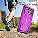 COVRWARE Galaxy S7 Edge [Aegis Series] + Full-Coverage Screen Protector, Heavy Duty Rugged Full-Body Armor Holster Case [Belt Swivel Clip][Kickstand] For Samsung Galaxy S7 Edge, Magenta