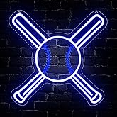 Baseball Neon Sign, Sport Led Neon Light Signs for Wall Decor Baseball LED Sign Lights Lamp for Dorm Bedroom Party Man Cave Birthday Christmas Gift for Sports Fans Dimmable USB Powered(12.2" × 12.2")