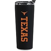 Rico Industries NCAA 24oz Stainless Steel Tumbler with Lid and Dual Functioning Lid (Sip or Use Straw)