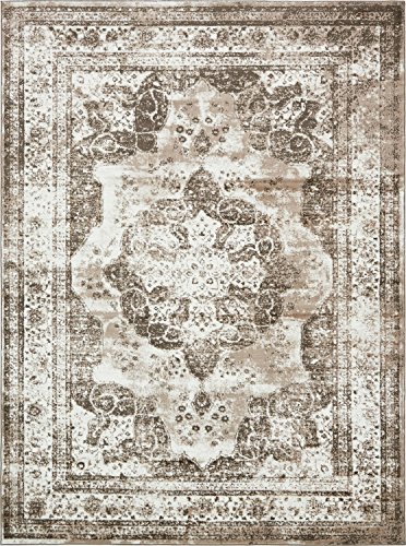 Unique Loom Sofia Collection Light Brown 9 x 12 Area Rug (9' x 12')