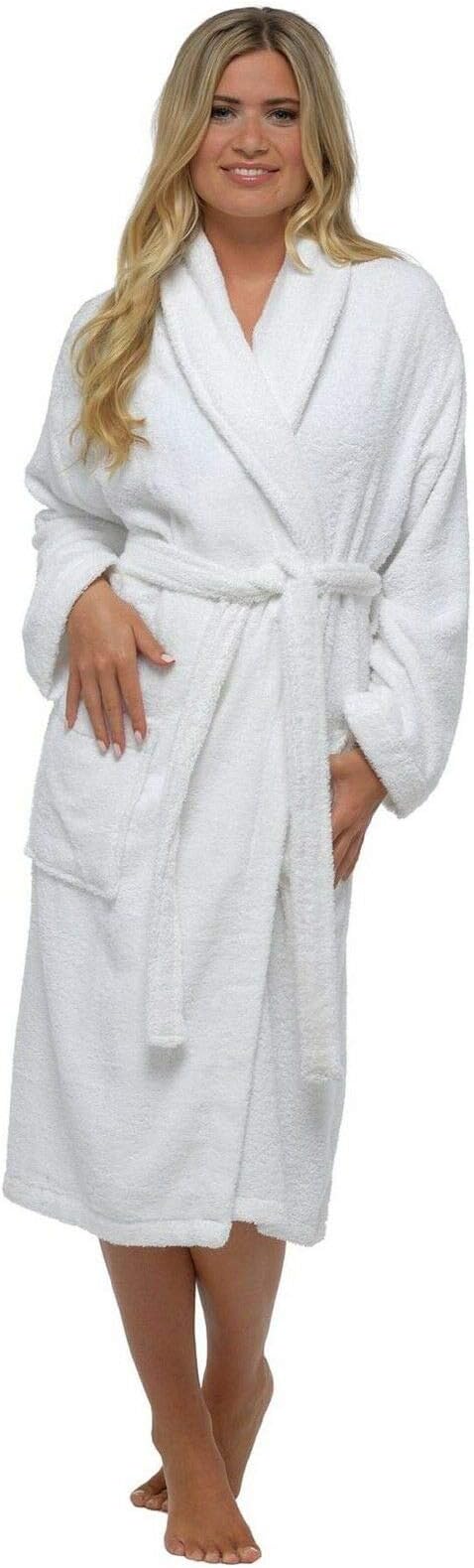 undercover lingerieUndercover Ladies Terry Towelling 100% Cotton Shawl Collar Wrap Tie Waist Dressing Gown Drying Bathrobe