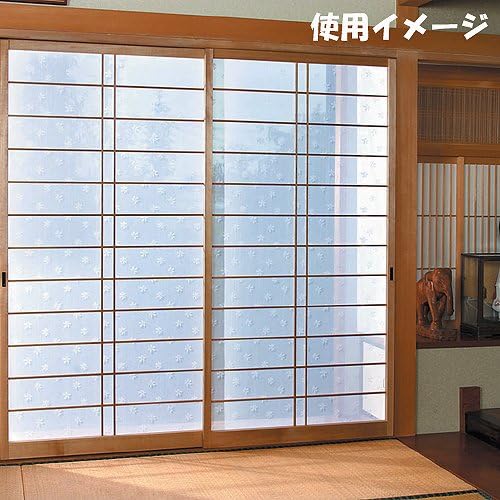Amazon Newマジックレース障子 リーフ柄 障子紙