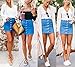 USGreatgorgeous Women's Juniors Cute Button Down Denim Mini Skirt Short Pencil Jean Skirt (M, Dark Blue)