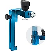 POWERTEC 1" to 3-1/2" Adjustable Flip Stop, Patent Pending Curved-Based T Track Stop for Miter Saw, Table Saw, Drill Press, R