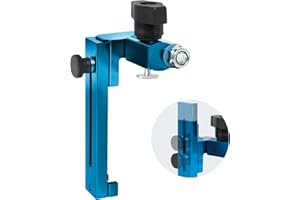 POWERTEC 1" to 3-1/2" Adjustable Flip Stop, Patent Pending Curved-Based T Track Stop for Miter Saw, Table Saw, Drill Press, Router Table, Miter Gauge, T Track Accessories for Woodworking (72043)