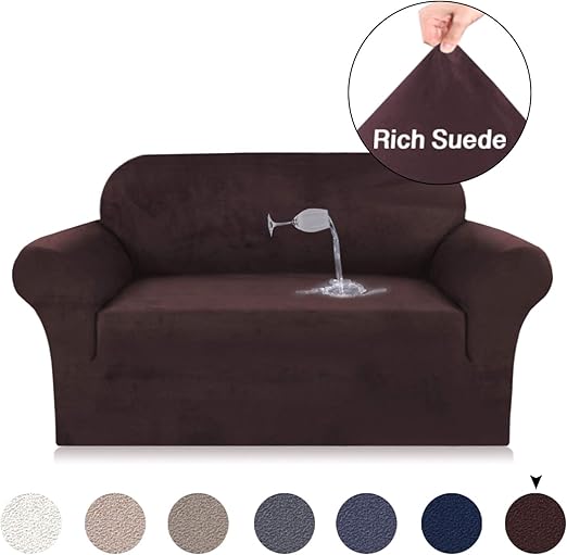 Amazon Com Turquoize Loveseat Slipcover Brown Sofa Slipcover