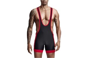 Men's Wrestling Singlets Athletic Sleeveless Bodysuit Performance Sports Jumpsuit For Training And Competition