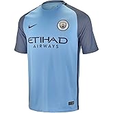 Nike Men's Manchester City Home Stadium Soccer Jersey 2017 (Field Blue) X-Large