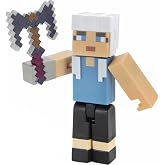 Mattel Minecraft Dungeons 3.25-in Collectible Greta Battle Figure and Accessories, Based on Video Game, Imaginative Story Play Gift for Boys and Girls Age 6 and Older