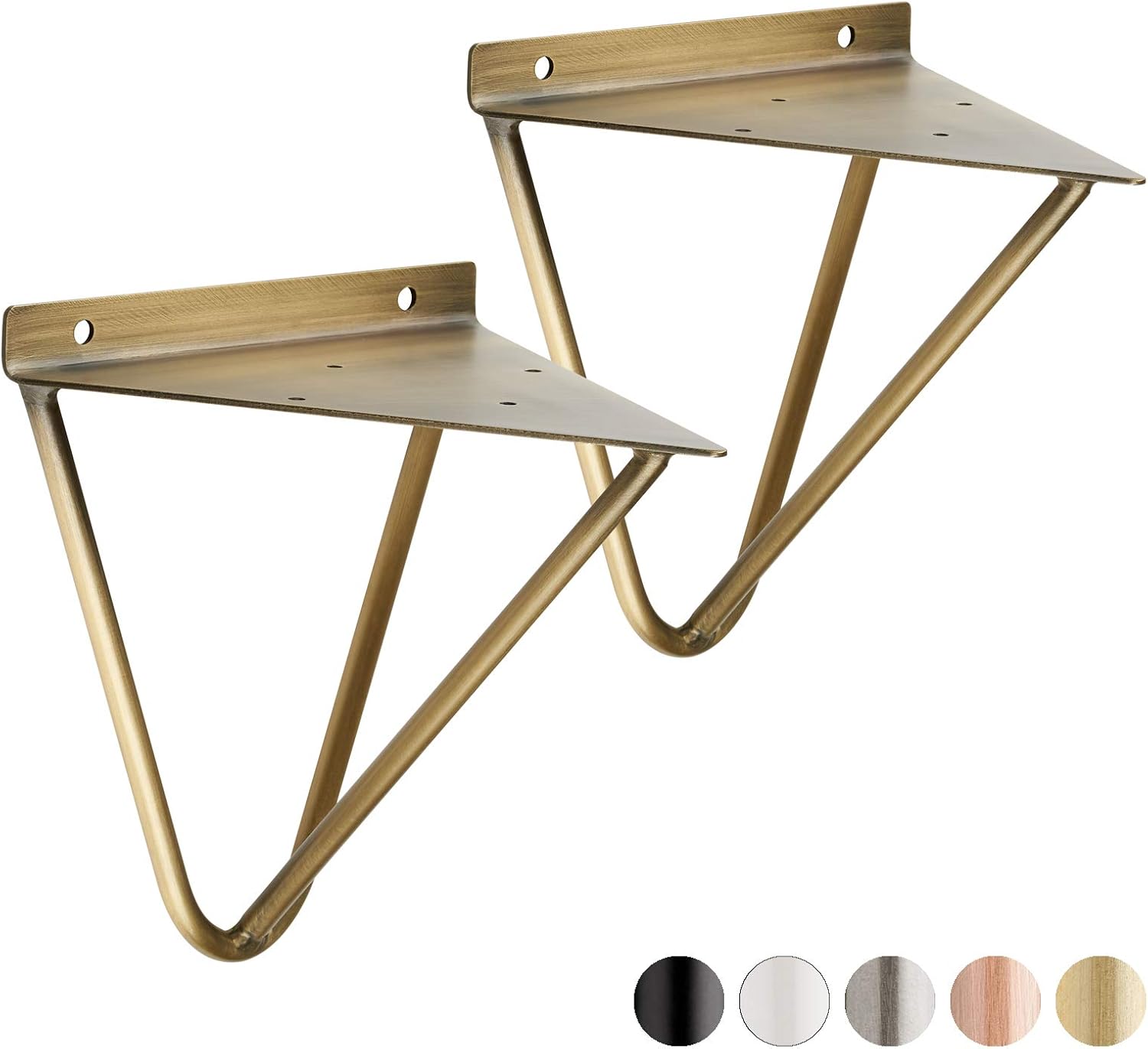 Choice of Colour Hartleys Hairpin Prism Shelf Brackets Shelf Brackets