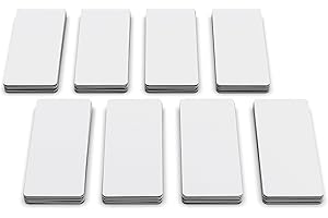 Attractivia Dry Erase Magnetic Labels 2.8 x 1.2 in, Dry Erase Magnets, 60-Pack, White Erasable Write-On Labels, for Office, Education, Home, Whiteboard