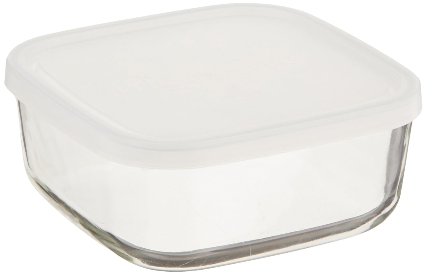 Bormioli Rocco Frigoverre Square Food Container with Frosted Lid, 25-1/2-Ounce