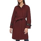 Cole Haan Women's Belted Raglan Melton Wool Coat