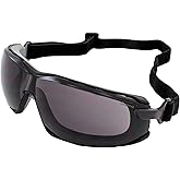 Global Vision Sunn Up Gray Motorcycle & Safety Goggles ANSI Z87.1 Scratch-Resistant Anti-Fog Smoke Lens