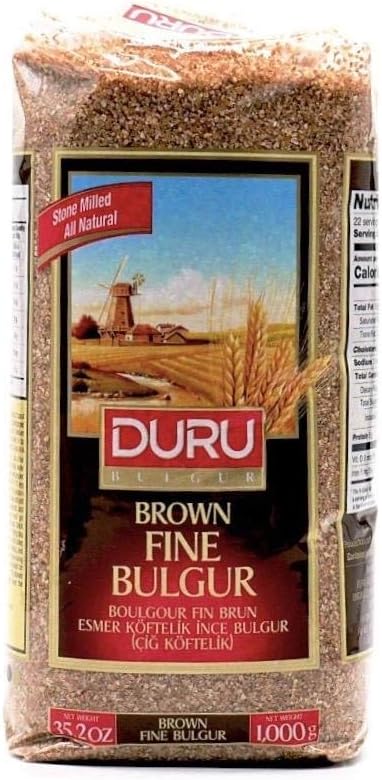Duru Brown Fine Bulgur 1000 gr, 2.2 lb