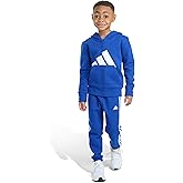 adidas baby-boys 2-piece Long Sleeve Essential Big Logo Fleece Jacket & Jogger Set