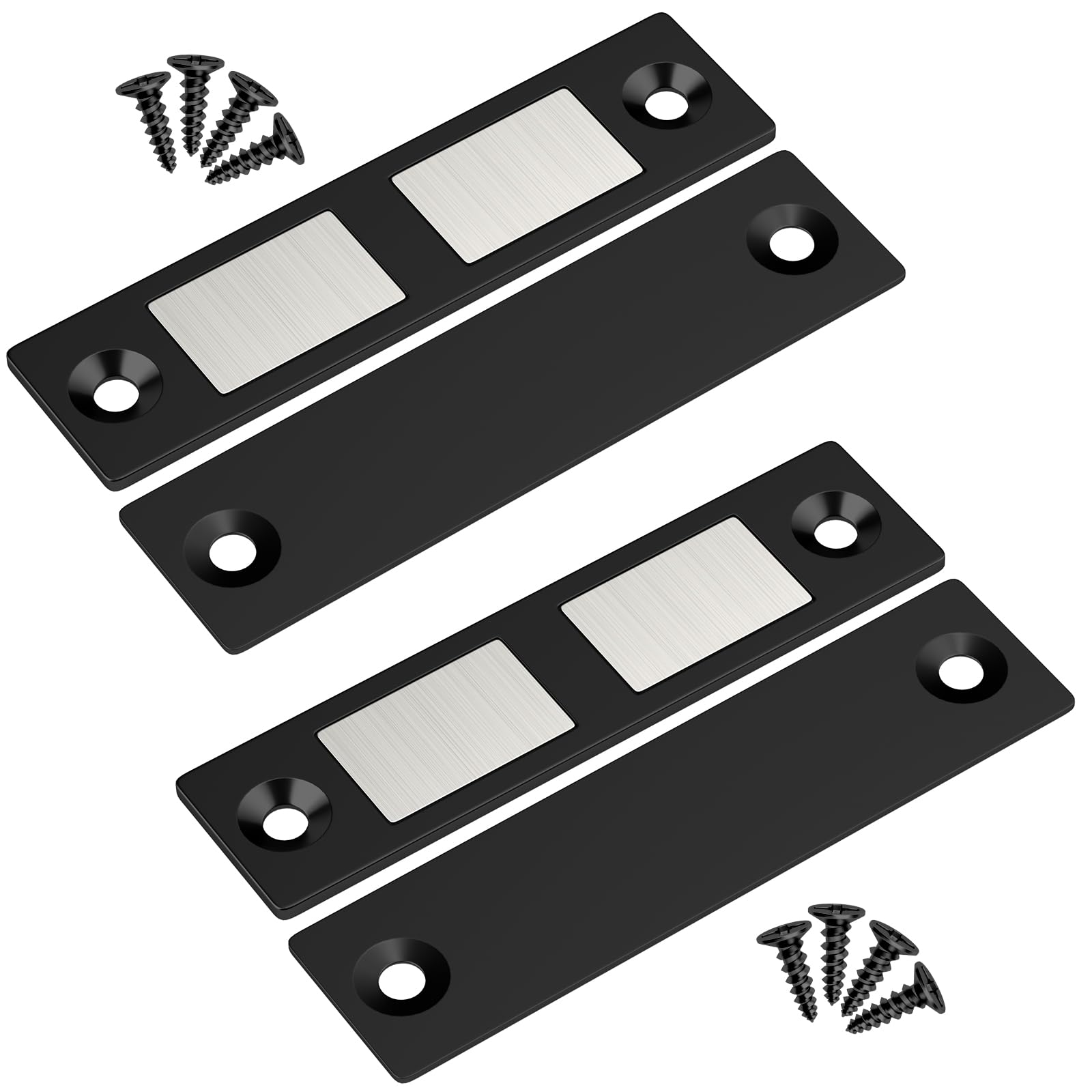 Magnetic Door Catch 13 KG Jiayi 2 Pack Cupboard Door Magnets Ultra Thin Cabinet Magnet Heavy Duty Drawer Magnets Closure for Wardrobe Slim Magnetic Catch for Furniture Closet Door Closing