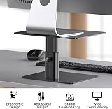 BoYata Monitor Stand Riser Adjustable Height Desk Organizer Metallic view 6