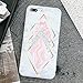 J.West Compatible with 7 Plus / 8 Plus Case, Unique Pink Pattern Soft Slim-Fit Anti-Scratch Shock Proof Anti-Finger Print Flexible TPU Gel Case Cover for 5.5 - White Marble