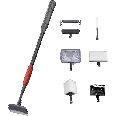Limpador De Aquário Raspador De Algas Silicone Ou Lâmina De Aço