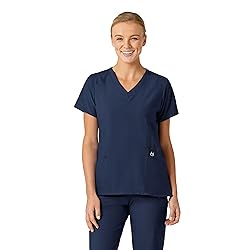 WonderWink Womens Stylized V-Neck Top Medical