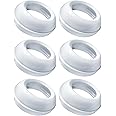 Replacement Baby Bottle Nipple Ring Collars for Philips Avent Natural & Glass Natural Baby Bottles, Not for Avent Anti-Colic Bottles, BPA Free Bottle Screw Rings Collar for Avent, 6 Pack