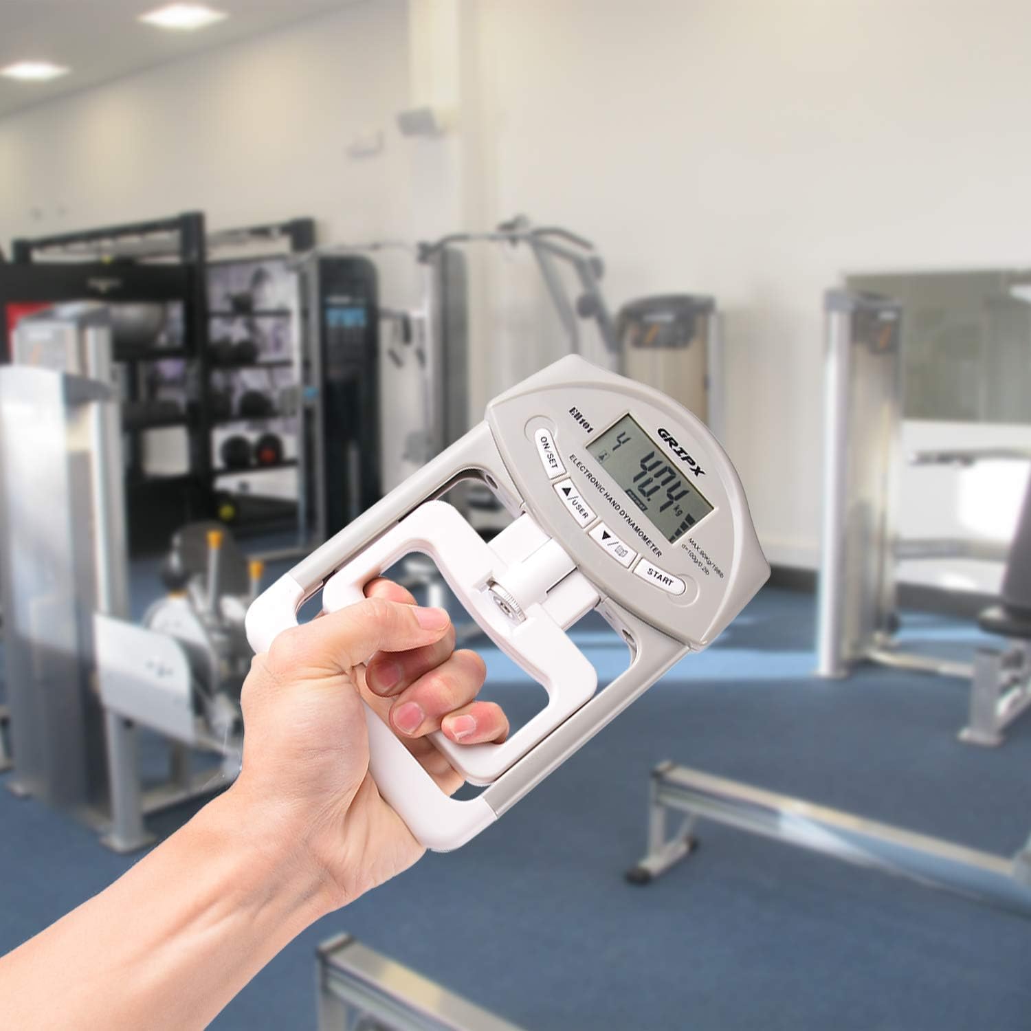 GRIPX Digital Hand Dynamometer Grip Strength Measurement Meter Auto Capturing Electronic Hand Grip Power 198Lbs / 90Kgs : Sports & Outdoors
