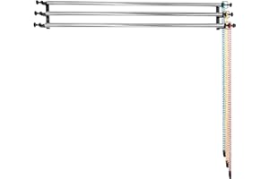 TENBEST Photography Backdrop Roller Support System, 3 Rollers, 120-inch Stainless Steel Crossbars, Wall/Celing/Light Stand Ba