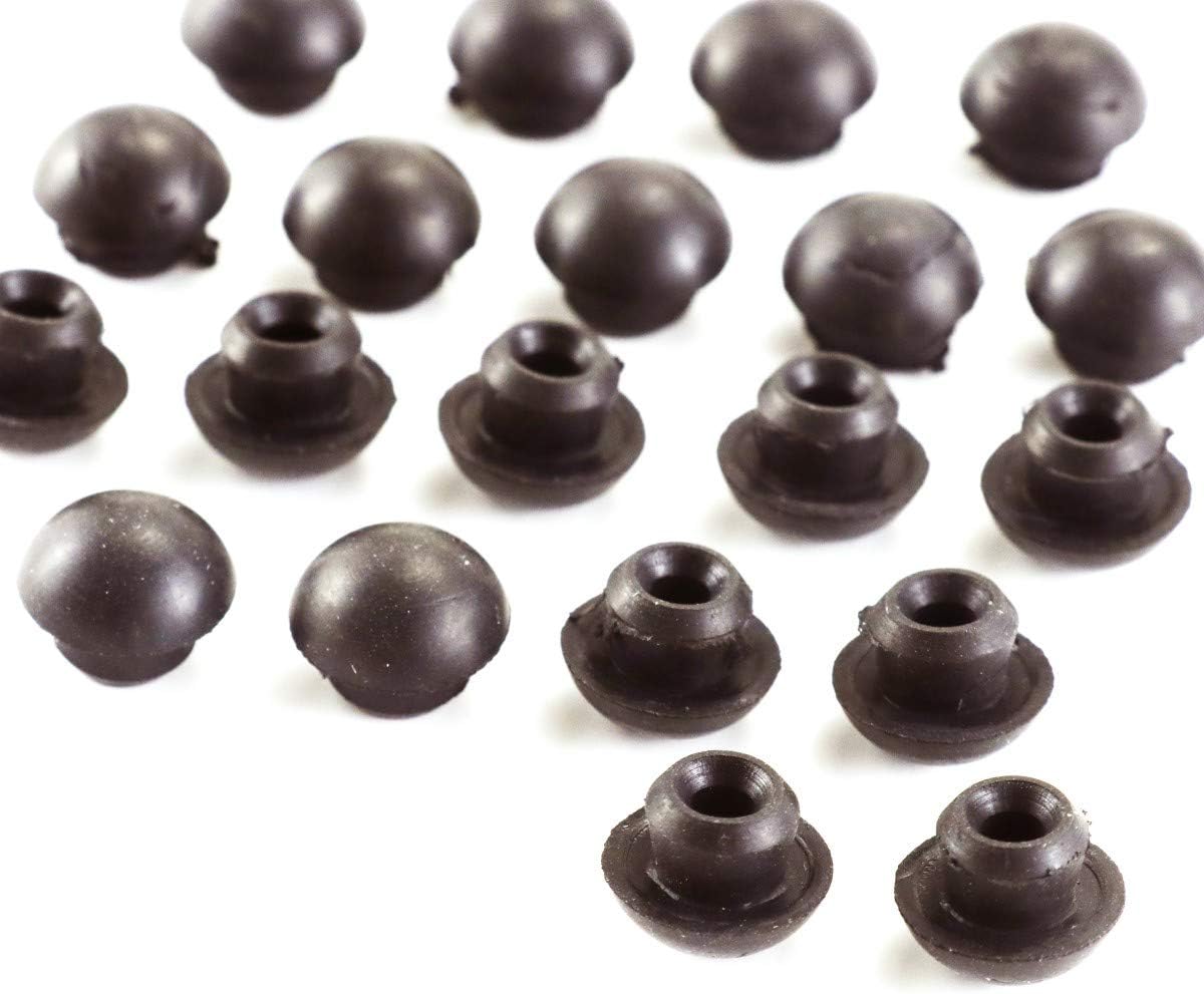 ANCIRS 50 Pack 8mm Floor Bottle Jack Plugs Black Rubber Hydraulic