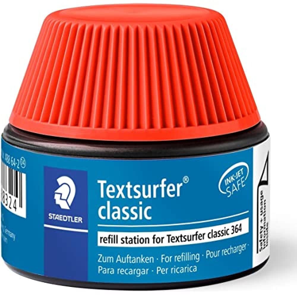 Staedtler 488 64 Textsurfer Classic Marker Pen Refills for 364 15–20 x red