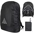 CEMGYIUK Waterproof Backpack Rain Cover(15-75L),Portable Anti Slip Rain Cover for Backpack,Cross Buckle Straps,Outdoor Anti-tear Backpack Raincover for Camping Hiking Biking Hunting Traveling