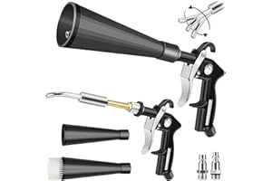 Preciva Car Cleaning Gun, Detailing Interior Dryer Air Blow Gun, Car Cleaning Air Gun Kit, High Pressure Blower Gun for Inter
