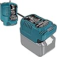 UNIKI Fast Charger for Makita 18v Battery Charger Compatible with Makita 18V Battery BL1850 BL1840B BL1820 BL1815 BL1860 BL1830