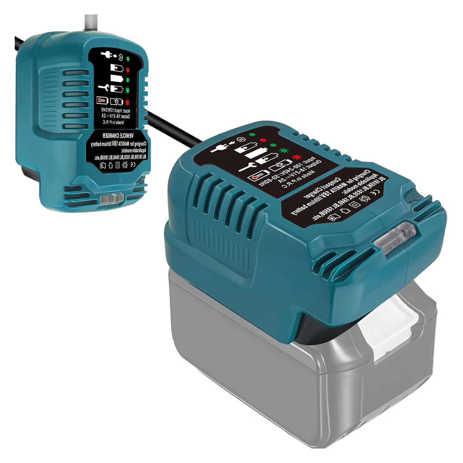 Photo 1 of UNIKI Fast Charger for Makita 18v Battery Charger Compatible with Makita 18V Battery BL1850 BL1840B BL1820 BL1815 BL1860 BL1830