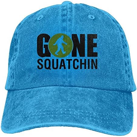 Arsmt Gone Squatchin Bigfoot Green Denim Hat Adjustable Men's Flag Baseball Hats