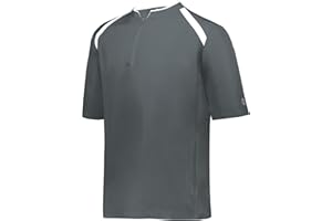 Holloway Mens Clubhouse Short Sleeve Pullover Cage Jacket-Ultimate Athletic Performance Wear for Maximum Mobility