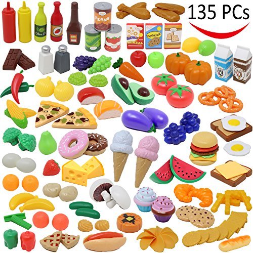 Play Food Set 137 Pieces Play Kitchen Set Market Educational