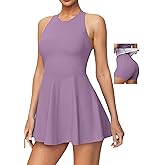 Ewedoos Tennis Dress with Shorts Underneath Athletic Dress for Women Active Workout Golf Dresses Easy Peasy