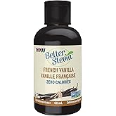 NOW Foods BetterStevia French Vanilla Flavour, Zero-Calorie Liquid Sweetener, Keto Friendly, Suitable for Diabetics, No Eryth