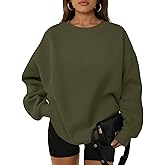 WYNNQUE Oversized Sweatshirts For Women Crewneck Fleece Pullover Comfy Hoodies Fall Outfits Fashion 2026 Winter Clothes