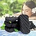 Miss Gorgeous Konjac Sponge Set with Activated Bamboo Charcoal - Body & Facial Sponge Exfoliator Cleansing Sponge for Skin Care (4 Pack)