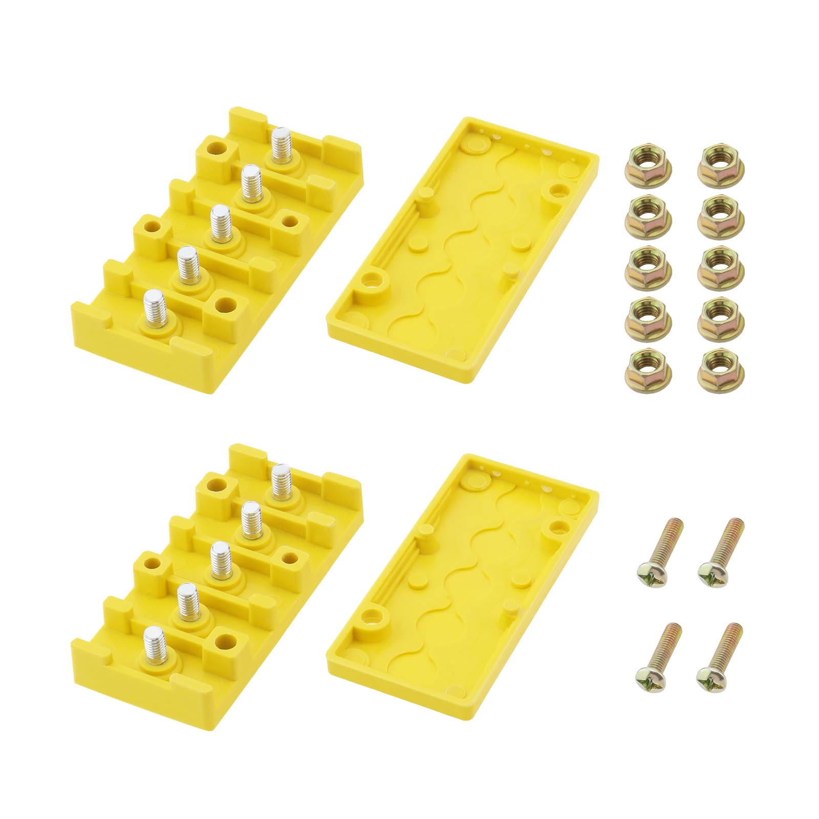 EMSea 2PCS Electric Bicycle 5 Pole Phase Connection Box Motor Controller Wire Connection Insulation Box for Electric Bicycle Modification with Screw Nuts