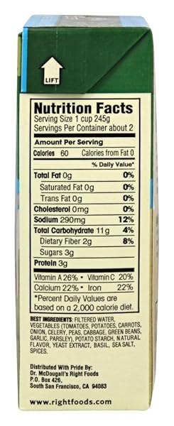 DR MCDOUGALLS SOUP RTS LGHT SODM GRDN VEGTBL, 17.9 OZ